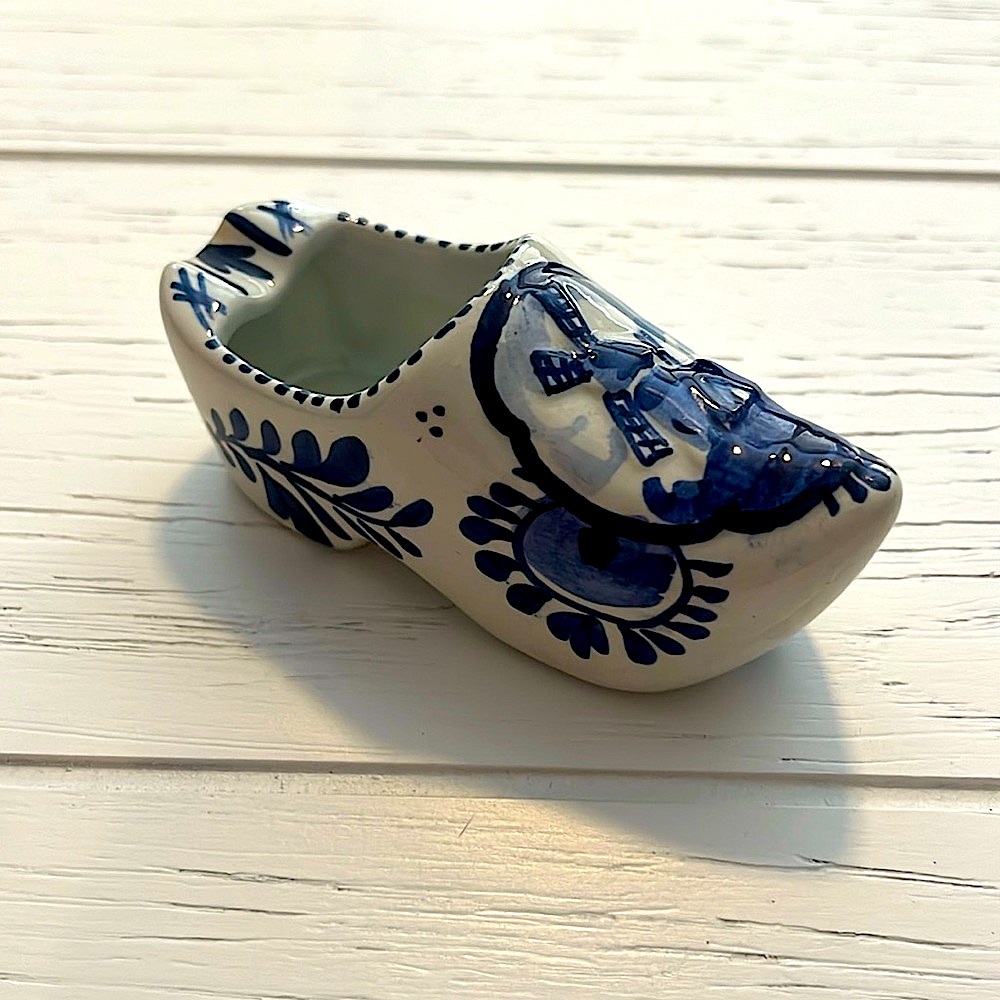 Delft Porcelain Windmill Boot